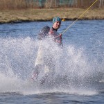 Een van de fanatieke boarders