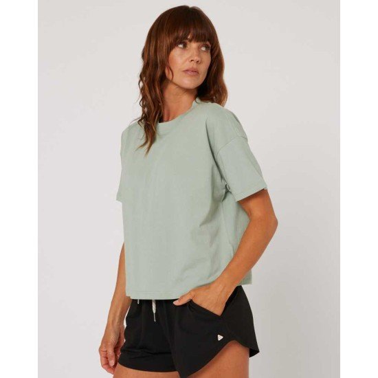 2026 Follow Rhea Oversized Tee - Light Petina
