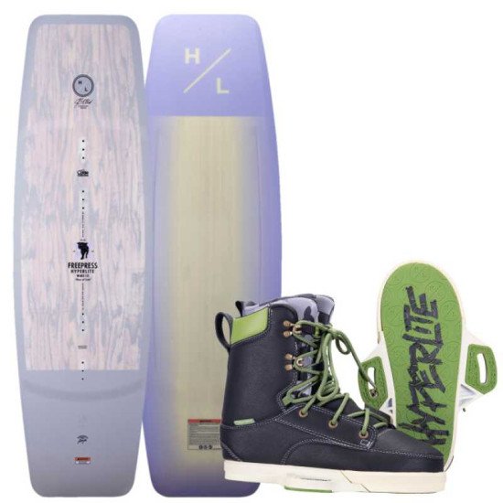 2023 Hyperlite Freepress Wakeboard with Codyak Boots