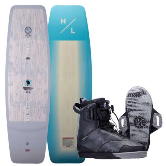 2023 Hyperlite Freepress Wakeboard with Defacto Boots