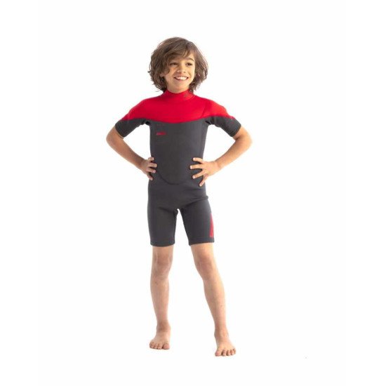 2021 Jobe Boston 2mm Shorty Wetsuit Kids Red