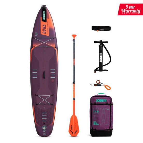 2025 Jobe Aero Duna SUP Board 11.6 Package Purple