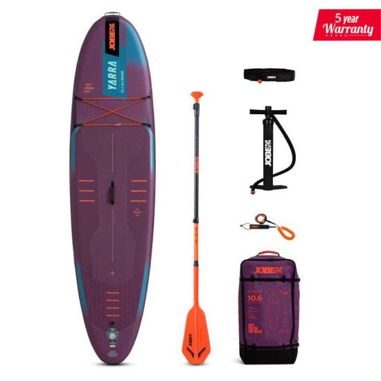 2025 Jobe Aero Yarra SUP Board 10.6 Package Purple