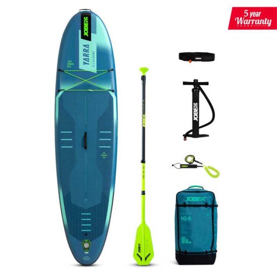 2025 Jobe Aero Yarra SUP Board 10.6 Package Steel Blue