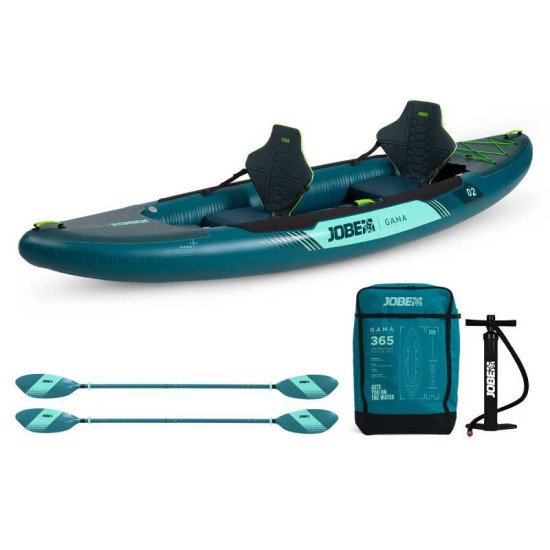 2025 Jobe Gama Inflatable Kayak Package Atlantic Green