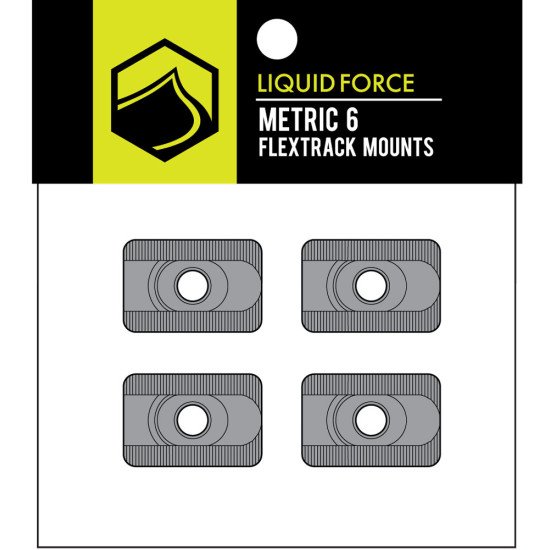 Liquid Force 6 inch Flextrack Mounts set of 4