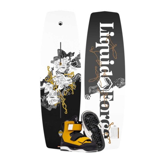 2024 Liquid Force Butterstick Pro Wakeboard with Hook 4D Boots