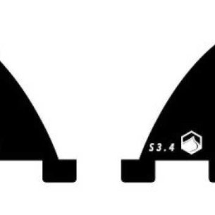 Liquid Force S3.4 Surf Fin Dual Tab Pair