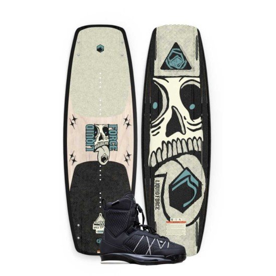 2026 Liquid Force Apex FS Wakeboard with Tao 6X Boots - Black