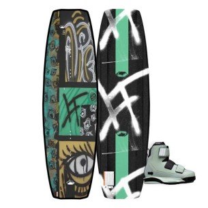 2026 Liquid Force Apex Wakeboard with Hook 6X Boots - Sage 2026 Liquid Force Apex Wakeboard with Hook 6X Boots - Sage