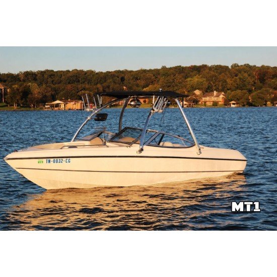 Monster Tower MT1 Wakeboard Tower Polished with Bimini Package