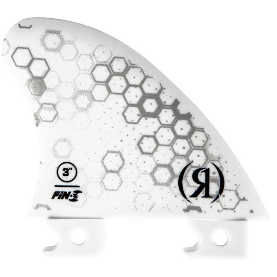 Ronix 3.0 in. - Fiberglass Fin-S 2.0 - Blueprint - Center Surf Fin - White