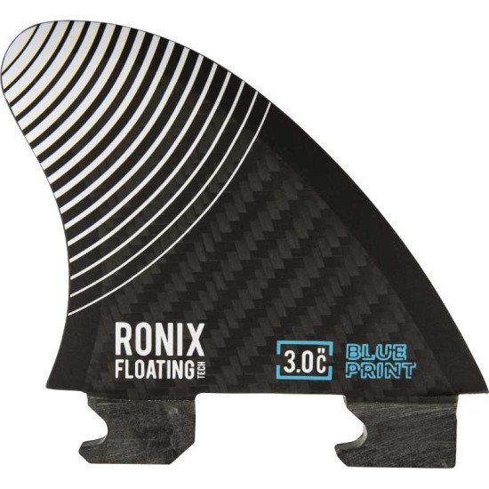 2024 Ronix 3.0 in. - Floating Button - Blueprint - Center Surf Fin - Carbon