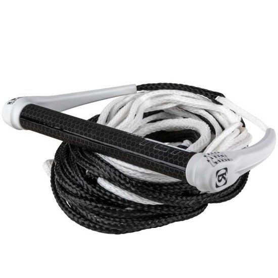 2024 Ronix 727 Combo - Hide Grip 13in. Handle w/ 77.5ft. 10-Sect. Rope - White/Black