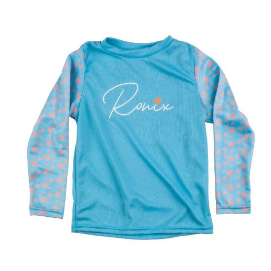 2024 Ronix Kids UV Shade Wick Dry Long Sleeve - Blue/Coral