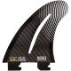 2025 Ronix 4.0 in. - Fin-S 2.0 - Flo Thru - Left Surf Fin - Carbon