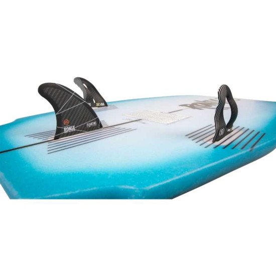 2025 Ronix 4.0 in. - Fin-S 2.0 - Flo Thru - Right Surf Fin - Carbon