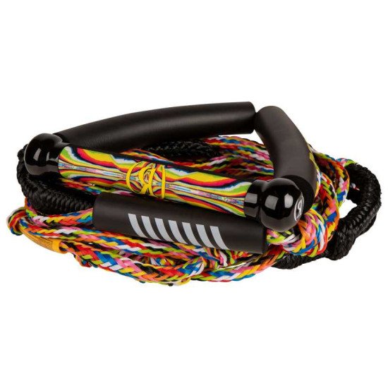 2025 Ronix Bungee Surf Rope w/10 in. Handle Hide Grip - 25ft. 5-Sect. Rope