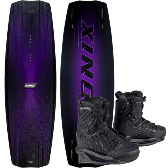 2026 Ronix One Blackout Wakeboard with One Boots Black