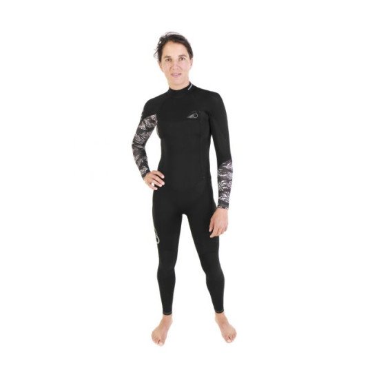 2021 Sooruz Divine Fullsuit Women 5/4/3 Frontzip Black